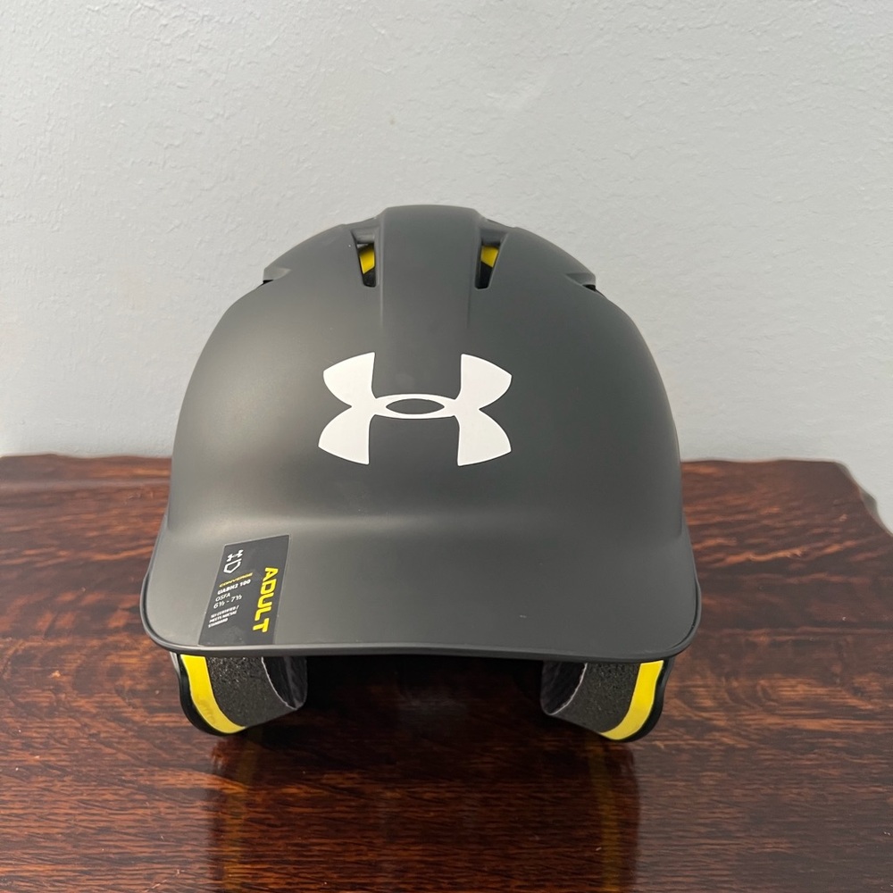 Under Armour Men’s Converge Black Baseball Helmet, UABH2 100, NWT